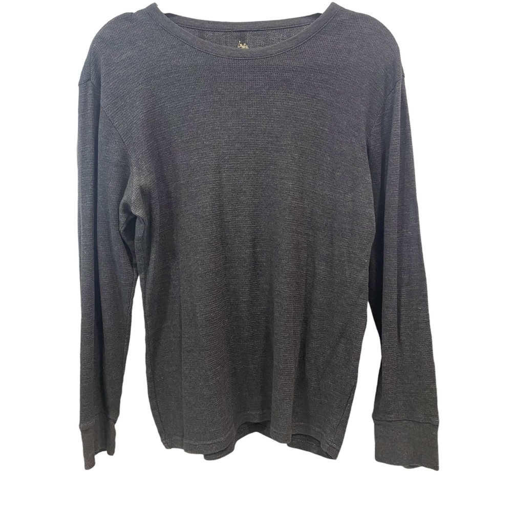 U.S. POLO ASSN. Men's GREY GRAY Long Sleeve Thermal Tagless Shirt MEDIUM